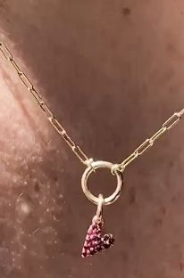 Kama Heart Pendant Ruby 14k