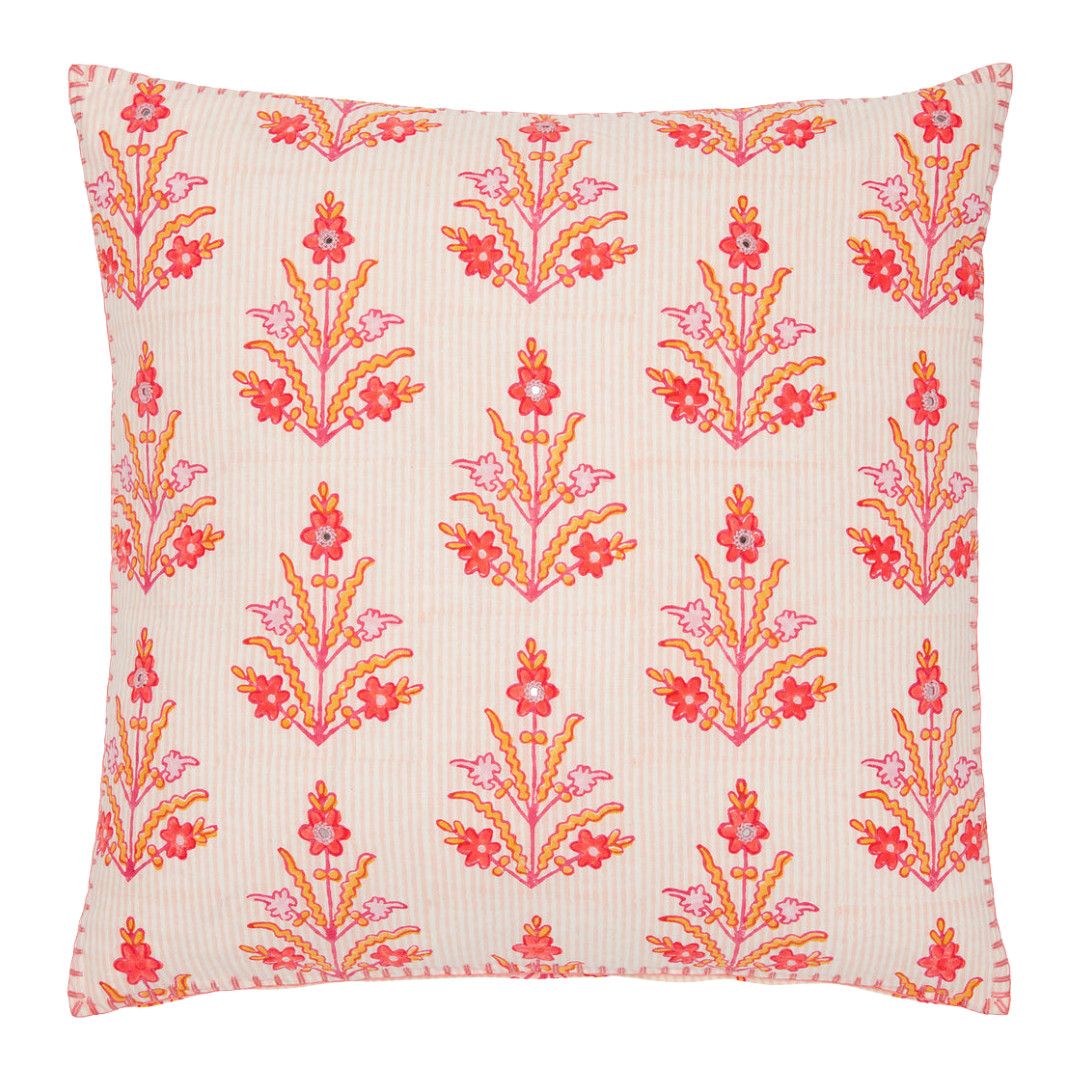 Prish Coral Pillow w. Insert 22x22