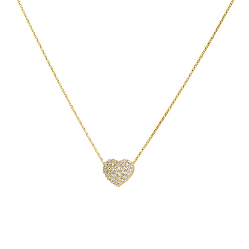 Petit Pave Heart Pendant