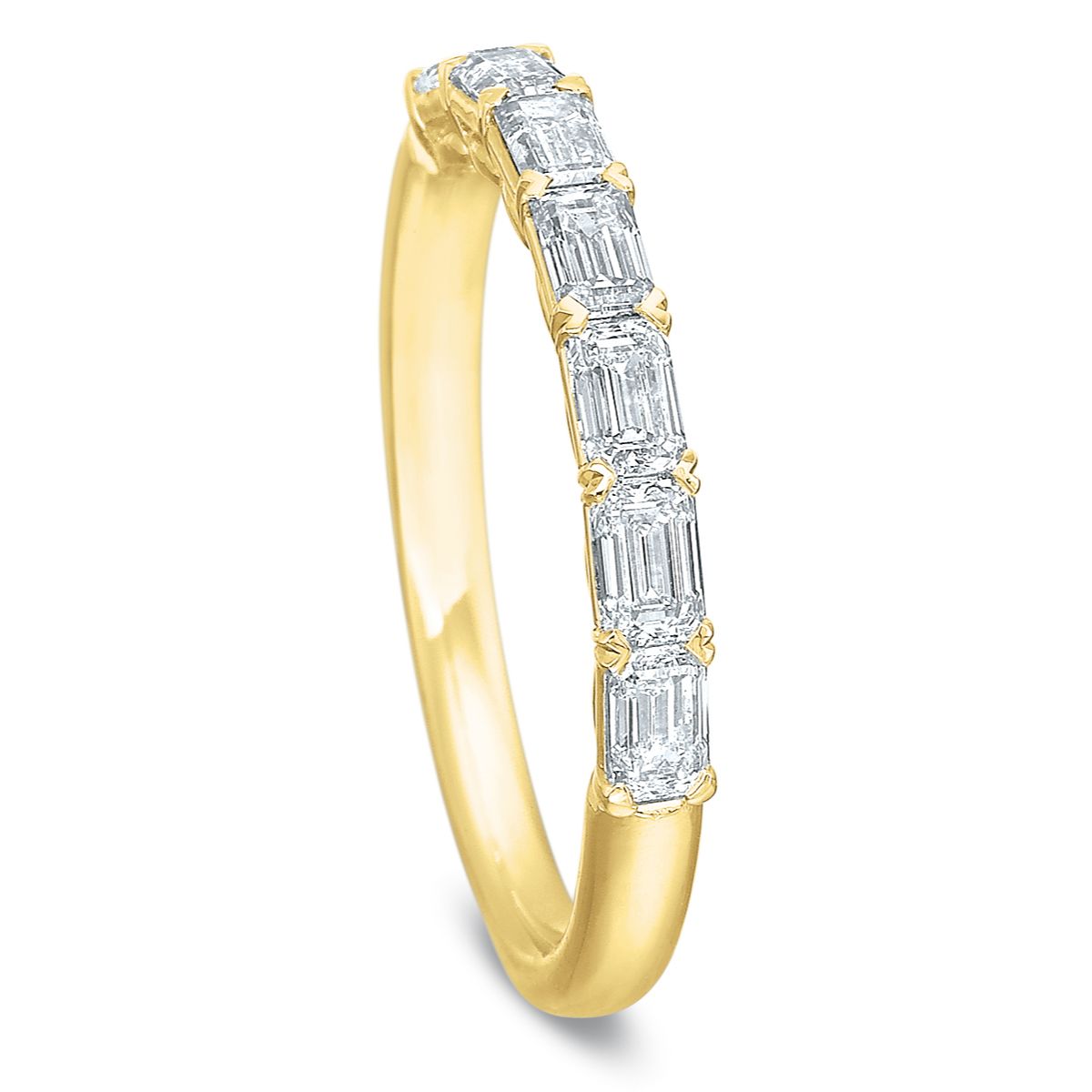 GA Petite Band EC Dia .8 CT, 14K YG