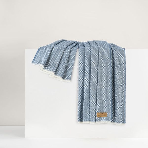 Hudson Throw-, Color: Chambray