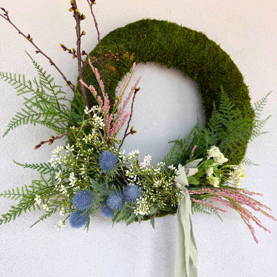 Spring Moss Wreath Workshop - March 24 (10:30 - 12)
