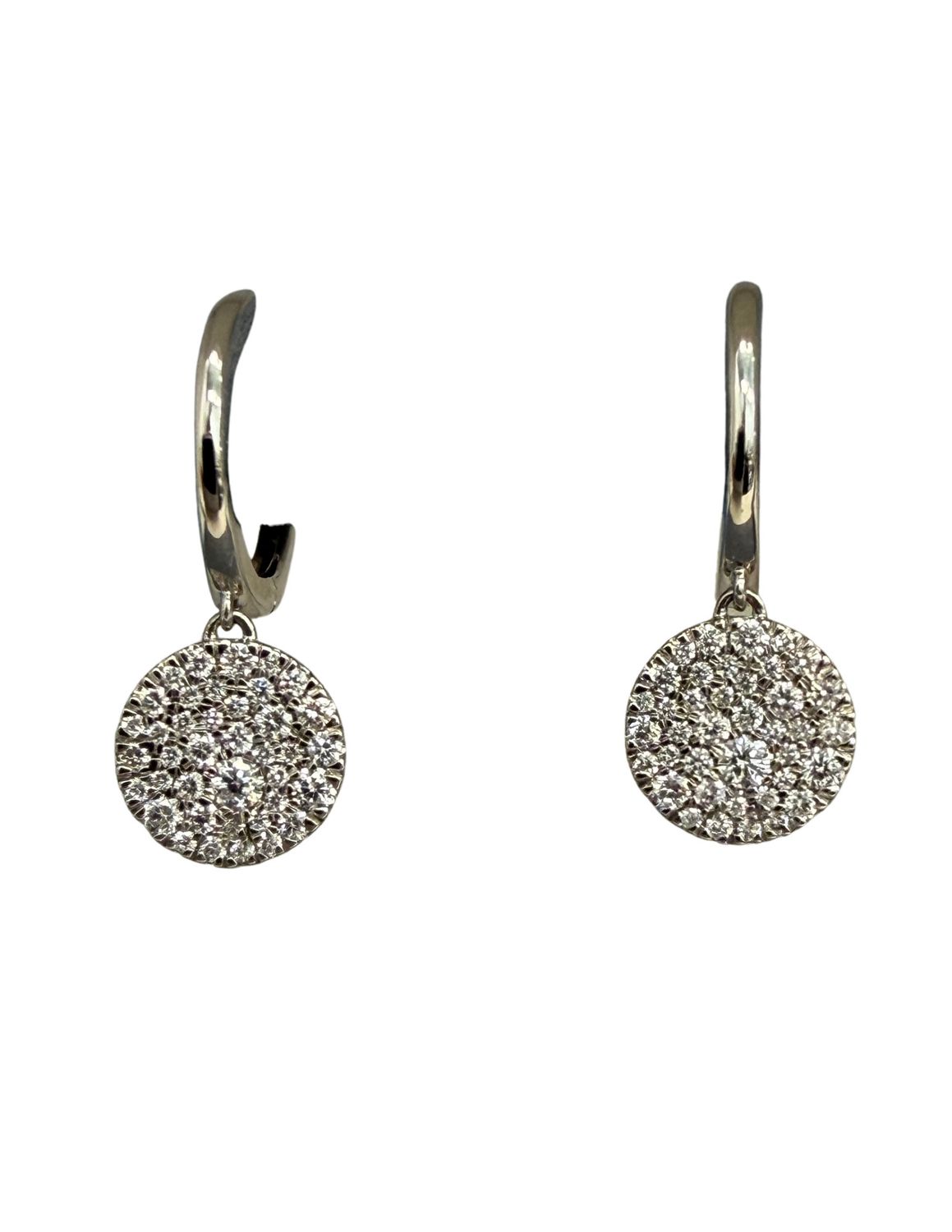 Earrings- Lauren Joy Drop Huggies WG