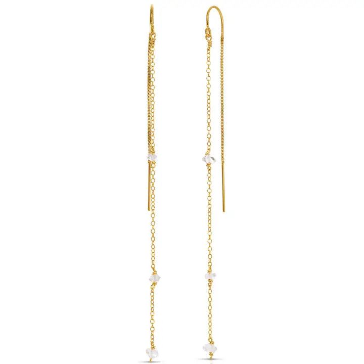 Earrings - Chatoyant Threader | Gold