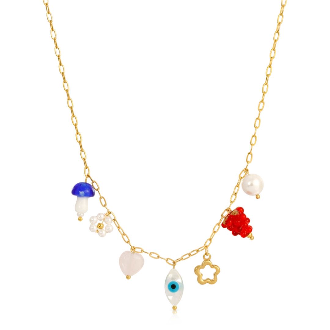 Necklace - Whimsical Charm | Gold