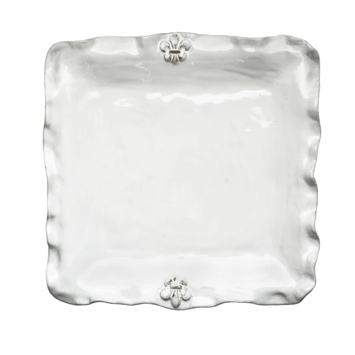 Fleur De Lis Square Platter
