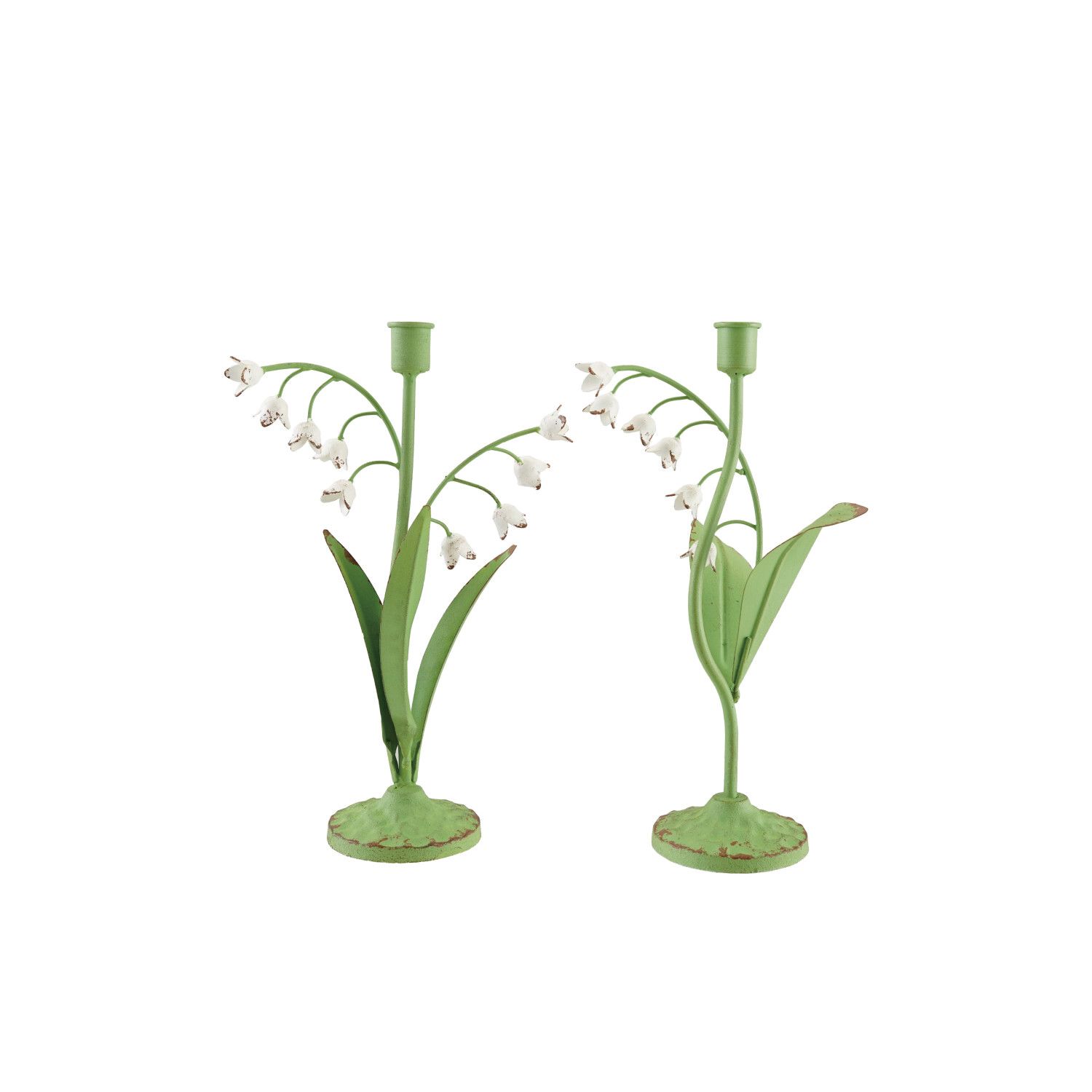 Metal Lily Taper Holder