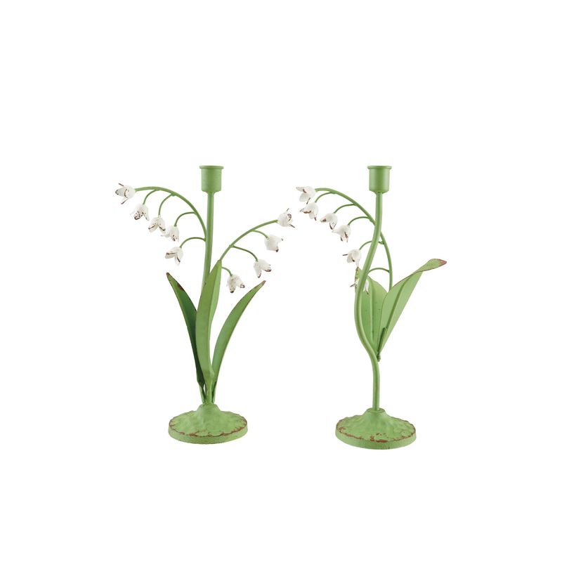 Metal Lily Taper Holder