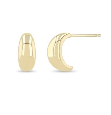 Earrings- 14k Sm Aura Huggie Hoop