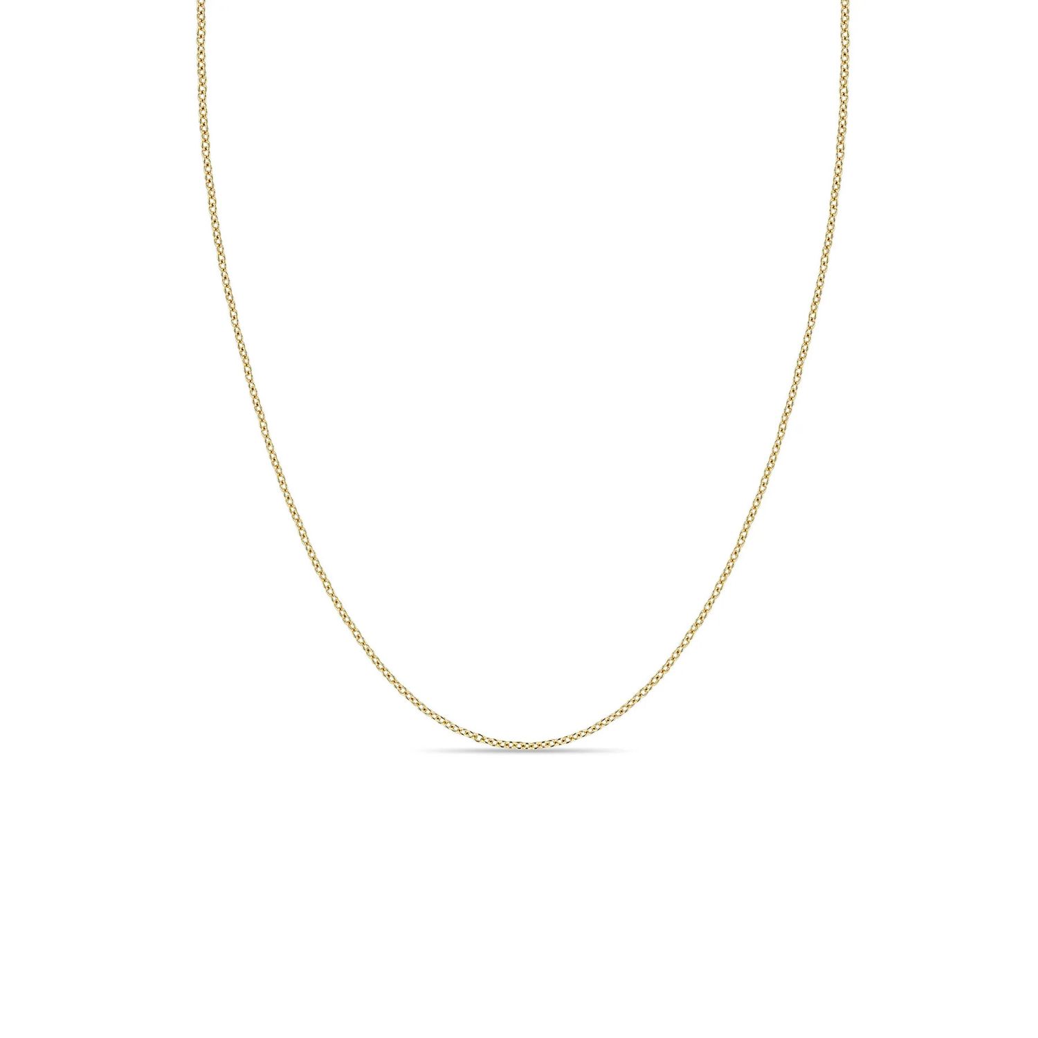Necklace- 14k Tiny Cable Chain 14-16"