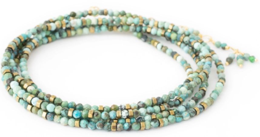 14k Wrap- Turquoise Confetti