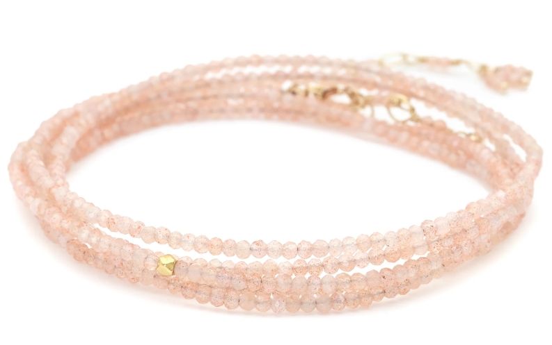 14k Wrap- Blush Moonstone