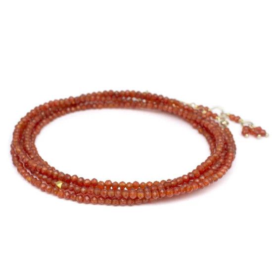 14k Wrap- Red Carnelian