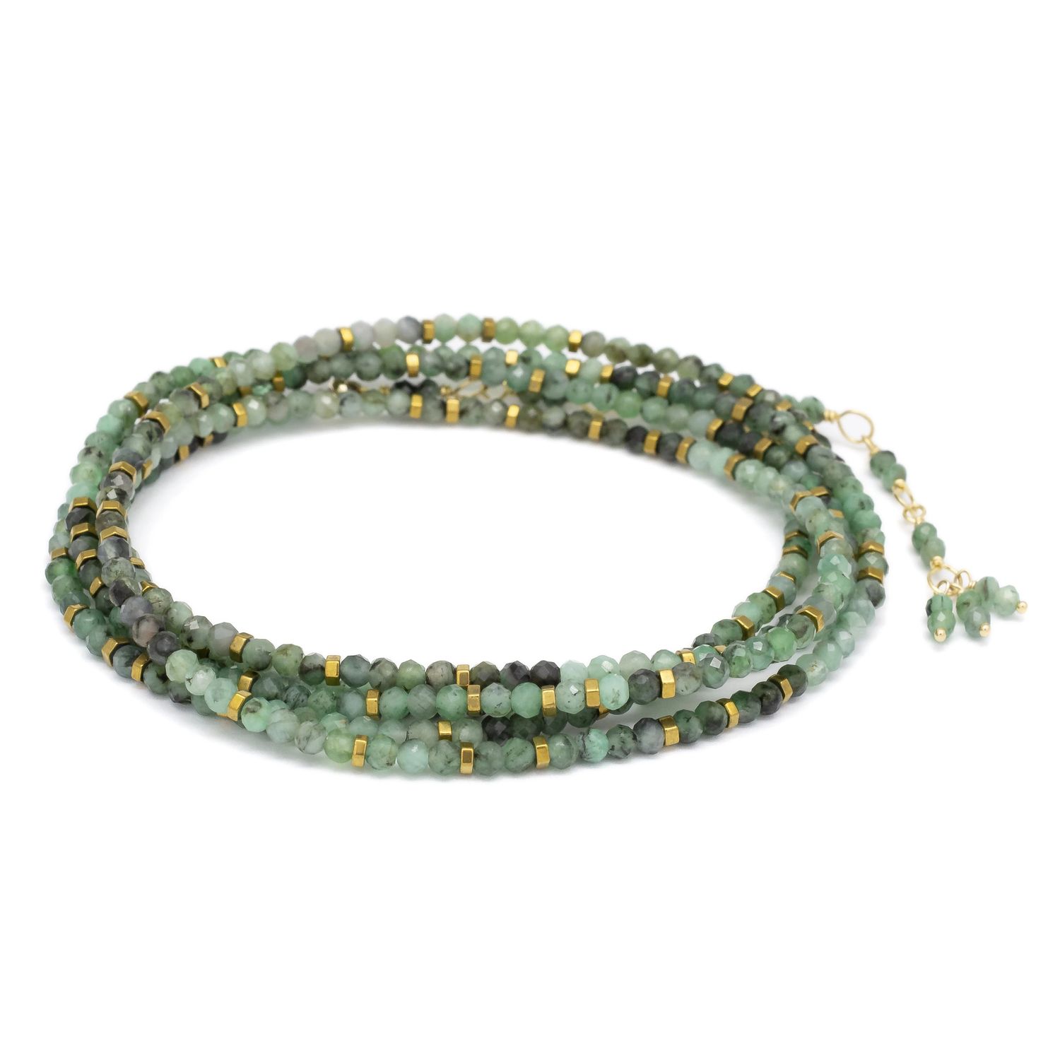 14k Wrap- Sakota Emerald Confetti