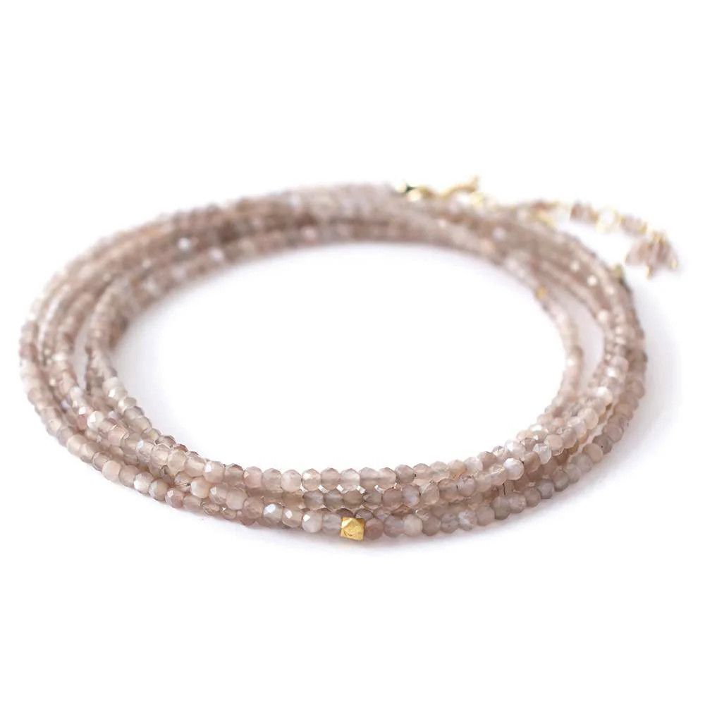 14k Wrap- Mink Moonstone