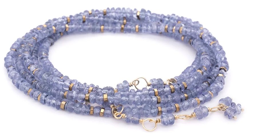 14k Wrap- Tanzanite, Confetti