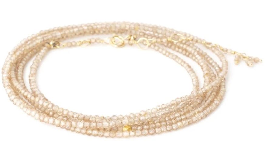 14k Wrap- Brown Zircon