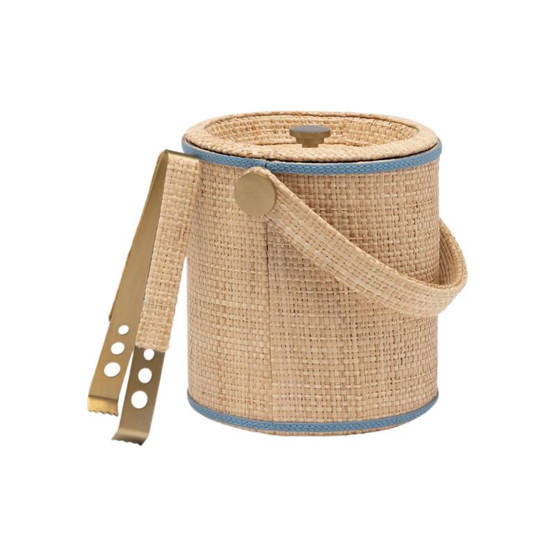 Gable Ice Bucket - Nat/Blue