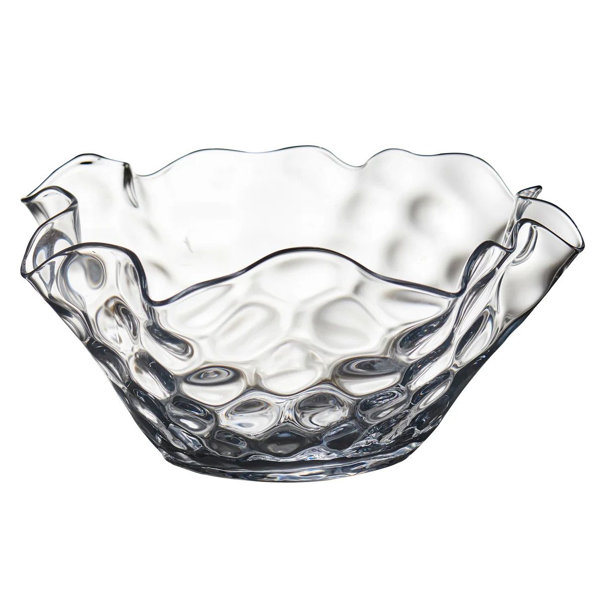 Pam Clear Dimpled Bowl, Lg