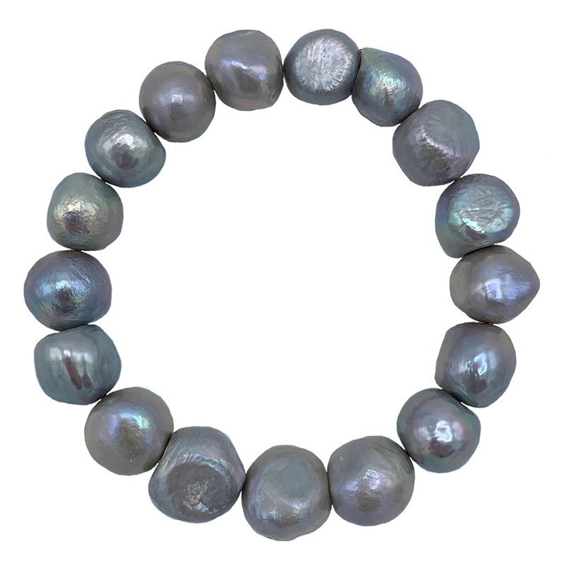 Gray Bam Bam Stretch Bracelet