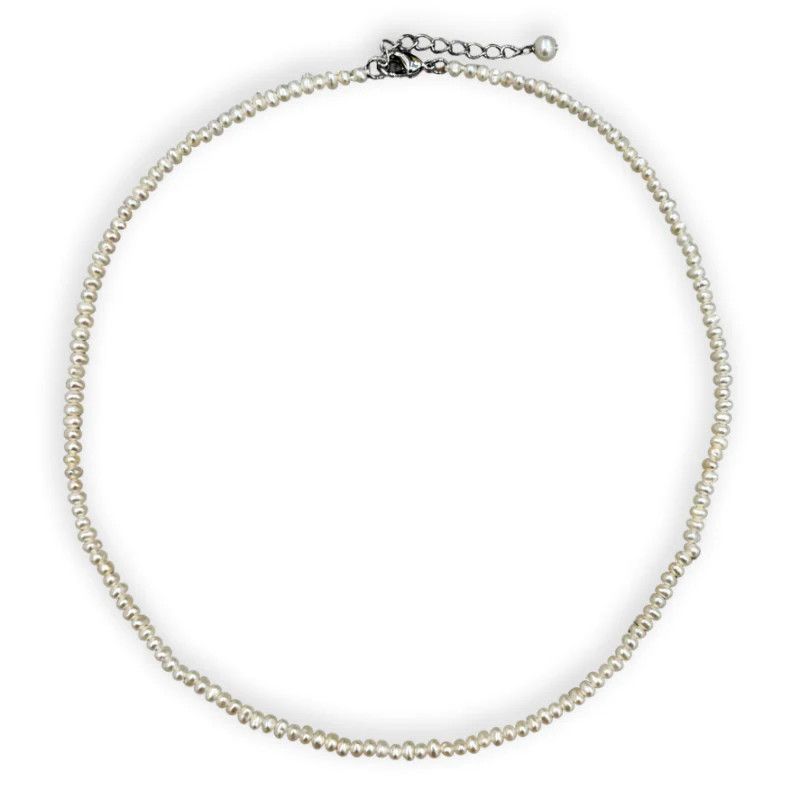 Vintage Single Strand Wht Neck