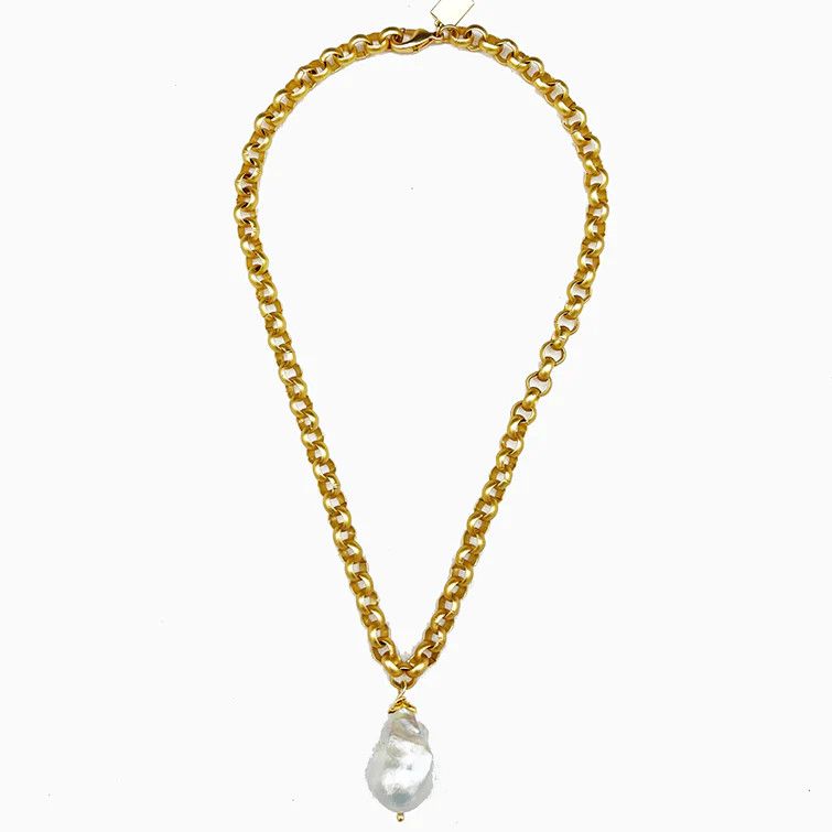 Simple Turkish Neck (Wht/Gld)