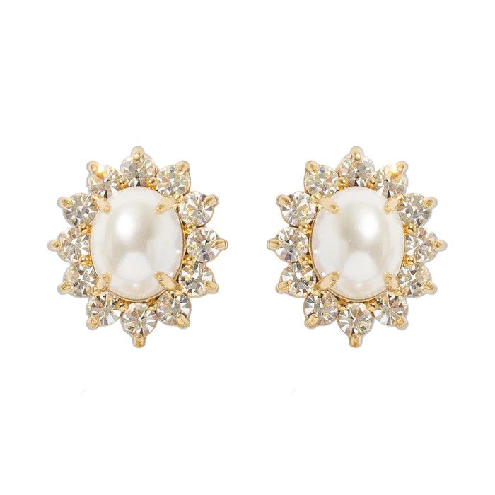 Georgie Stud Earrings,  Pearl