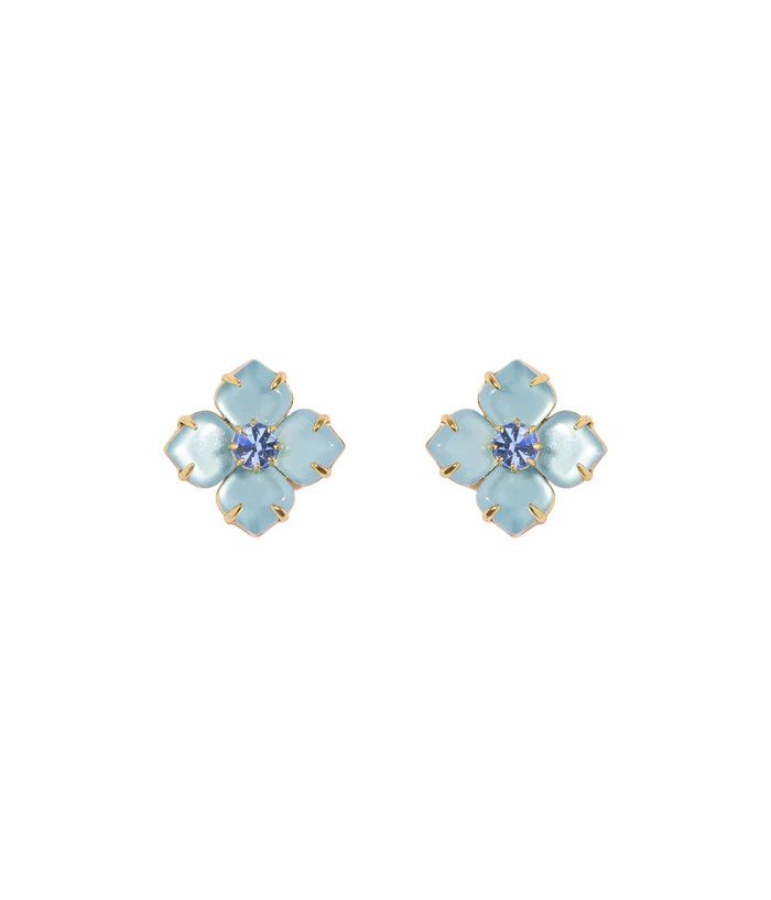 Hydrangea Studs, Blue
