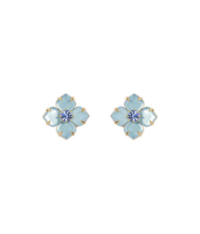 Hydrangea Studs, Blue