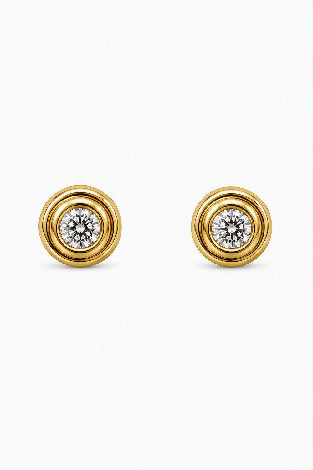 18k Baubles Studs w. Dia .14ct