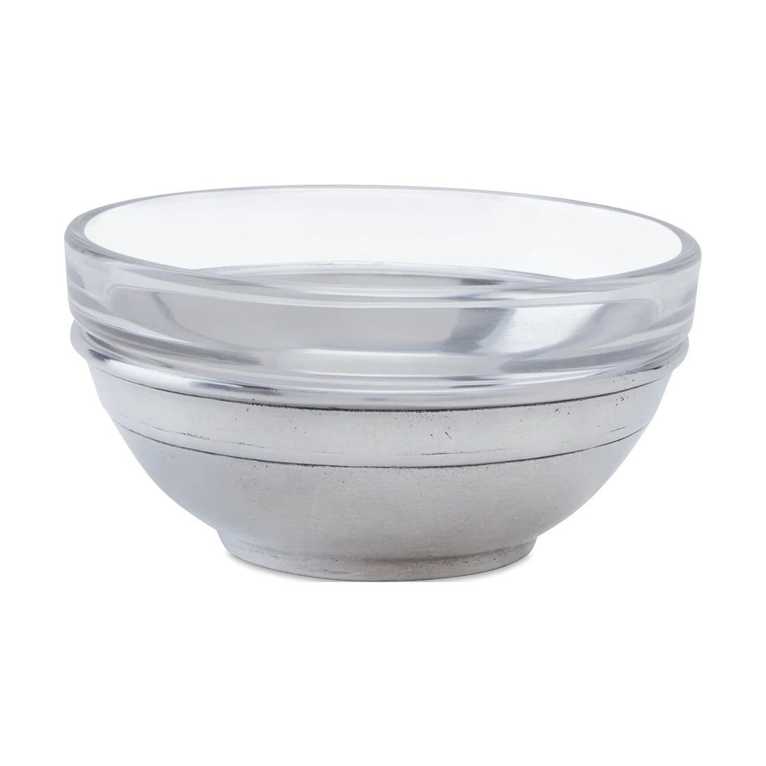 Condiment Dish w. Glass, Lg
