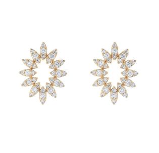 Earrings- Sophia Ryan Flower, YG, .5ct