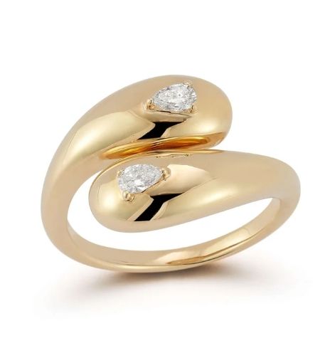 Ring- Taylor Elaine Bypass Ring YG, sz 7