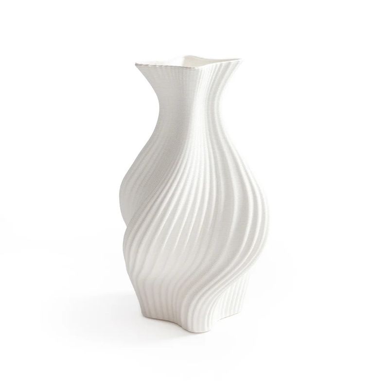 Swirling Ceramic Vase