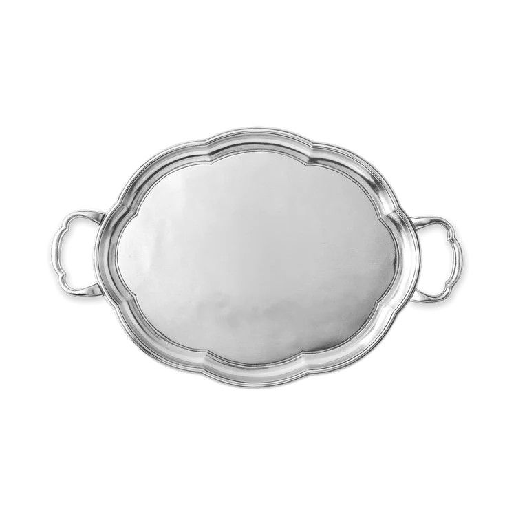 Britannia Tray w/ Handles, Small