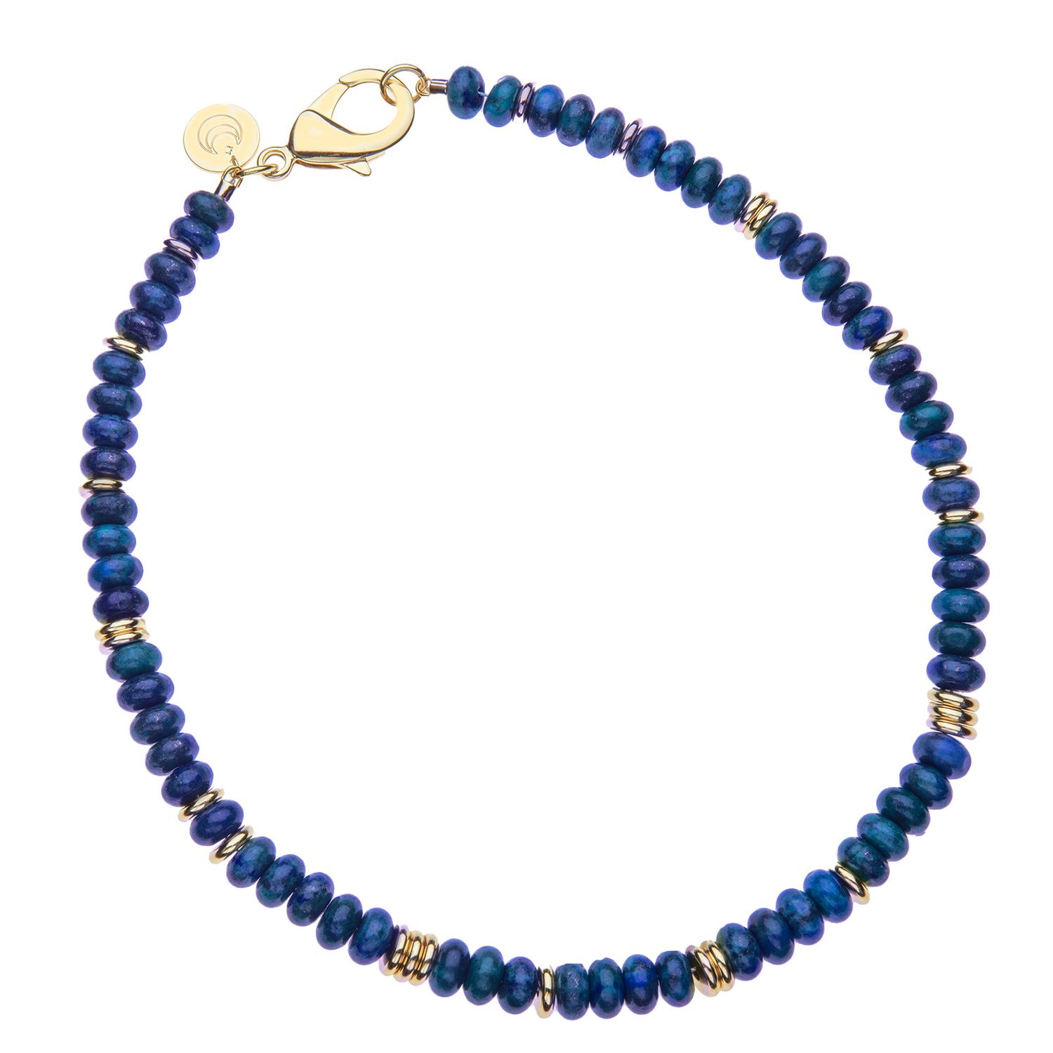 Gumdrop Necklace-, Color: Lapis 16"