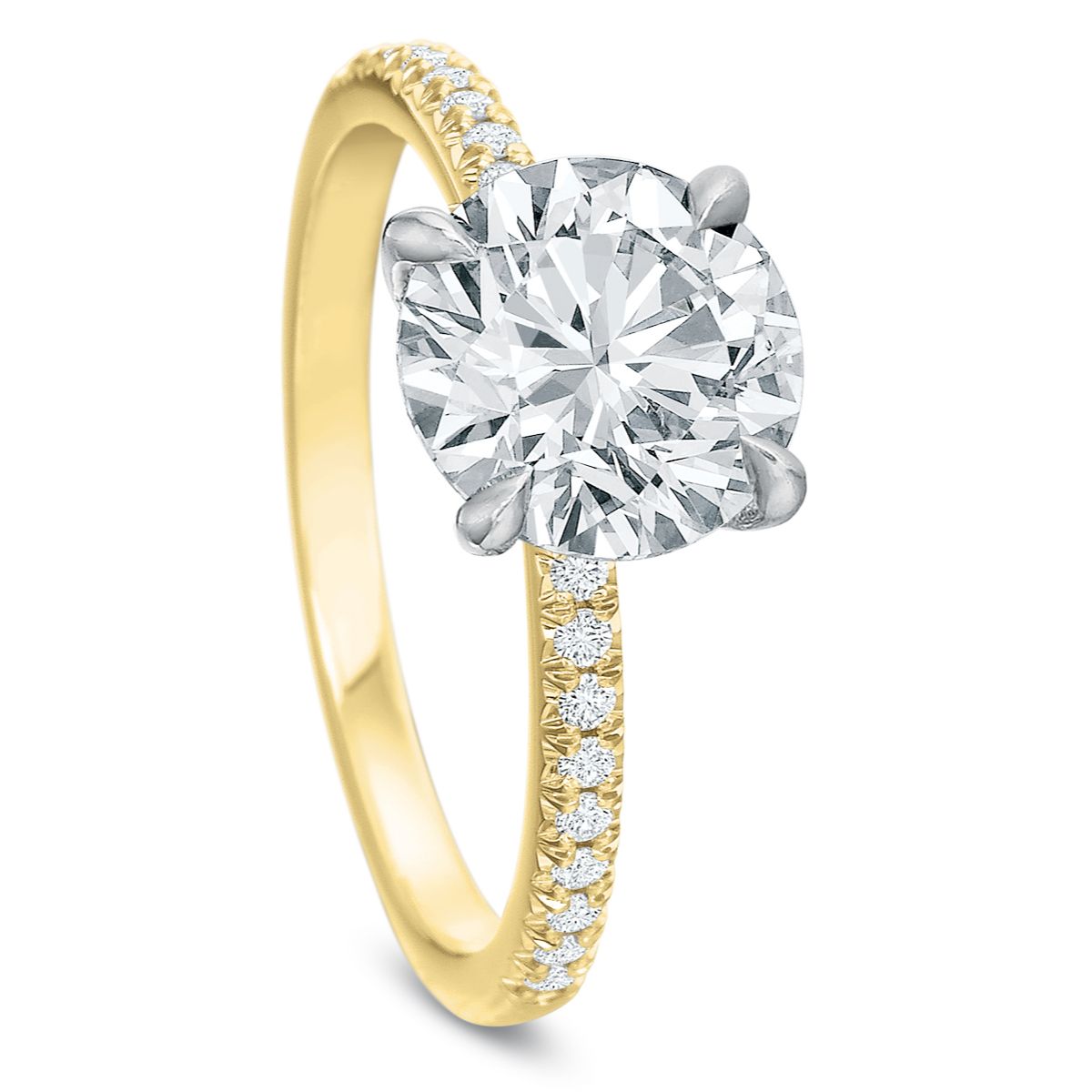 Mod Classic FR Cut Half Shank Q1, 2.0ct, 18KY