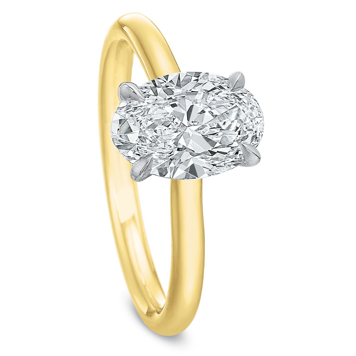 NA LP Solitaire Oval, 2.0ct, 18KW