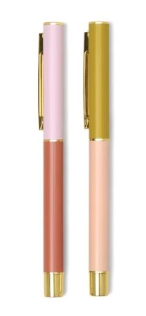 Pens, S/2 - Rosewood + Blush