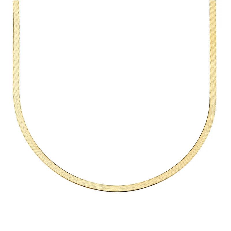 Necklace - Isabella Herringbone Gold