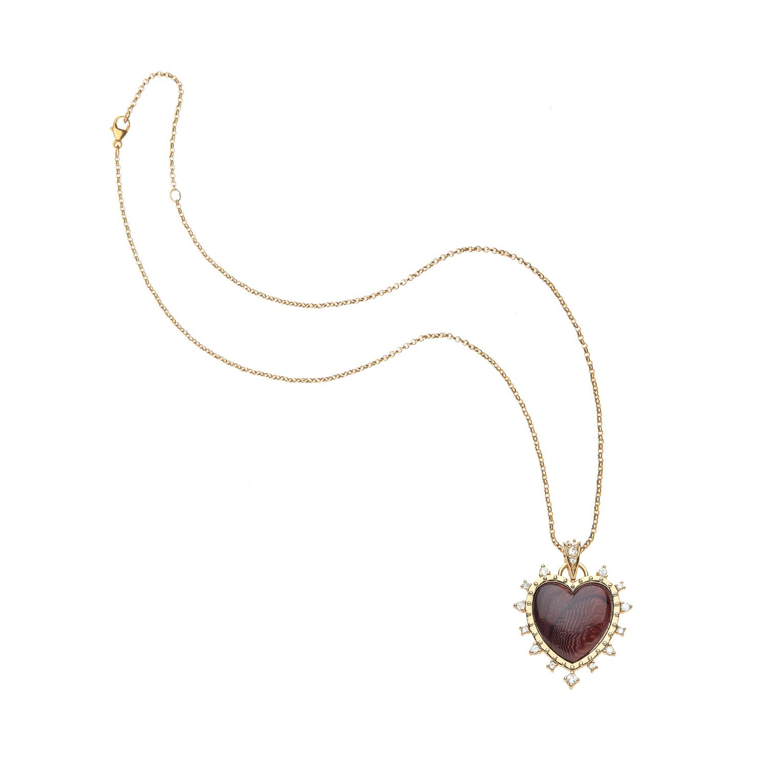 Pendant- Love Dolce Carved Heart, Rolo