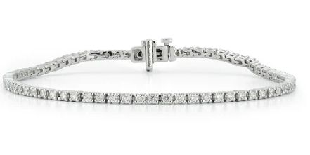 Tennis Bracelet- 2.0 Ct, I-J, SI2, 14k WG, Round