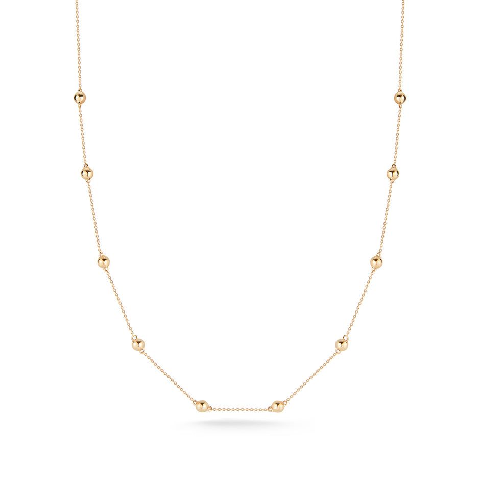 Necklace-Poppy Rae Station 14k, 16-18"