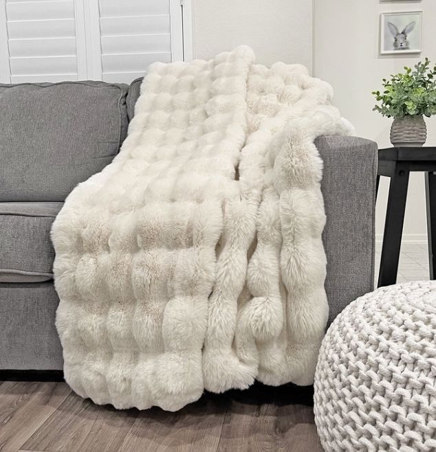 Cubby Faux Fur Throw-