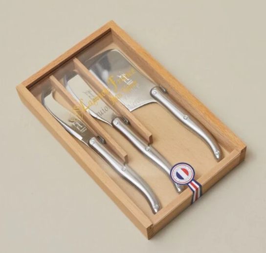 Laguiole Mini Cheese Knives, S/3,  SS
