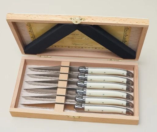 Laguiole Steak Knives, S/6,  Ivory