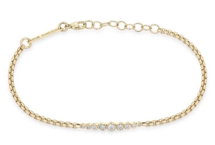 Bracelet- Graduated  mixed diamonds
