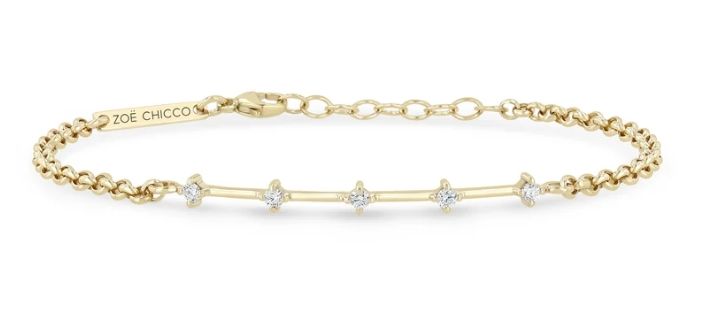 Bracelet- 4 prong dash diamonds
