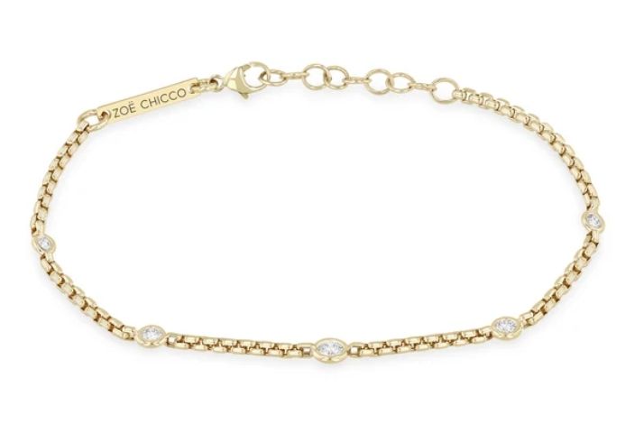 Bracelet- 14k 5 Grad Diamonds, Box