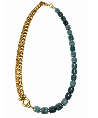 Necklace- Shackle Duo: Guatamalan Jade